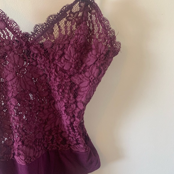 Forever 21 Tops - 2/$18 Forever 21 / Plum / Lace / Sheer / Bodysuit